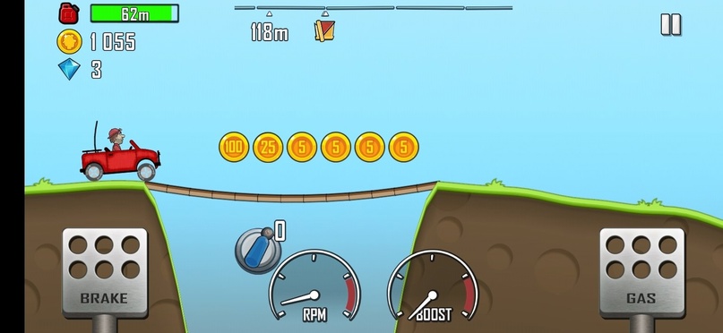 Игровой процесс Hill Climb Racing