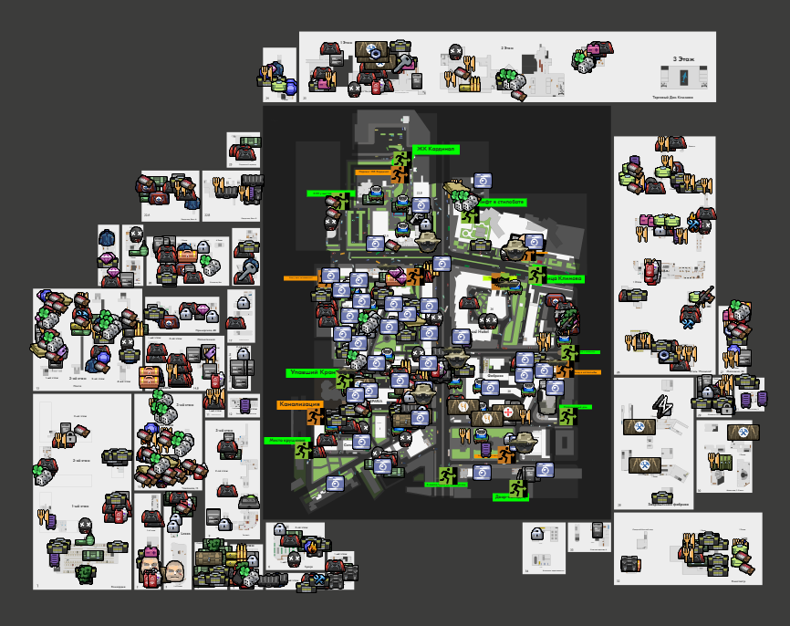Интерактивная карта Escape from Tarkov: все локации, выходы и отметки