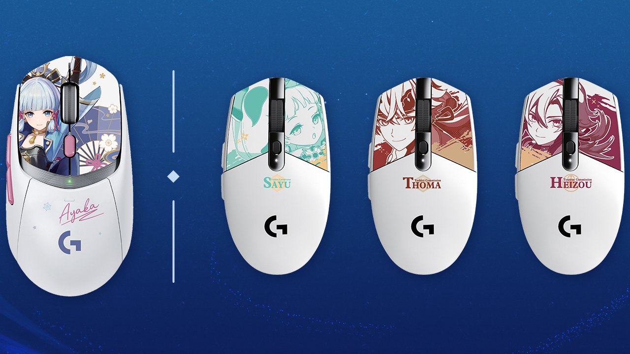 Logitech анонсировала специальную серию игровых мышек с героями Genshin Impact